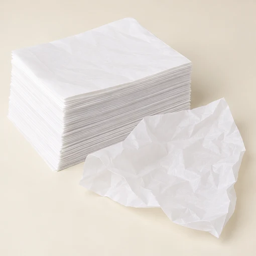 White packing tissue